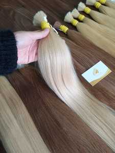 Extension de cheveux russe naturelle colorée, cheveux humains en vrac, meilleur vin du Vietnam, prix de gros - Product Image 6