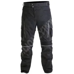 Pantalon de moto en Textile Cordura imperméable pour homme, noir, Ce
