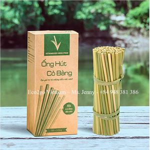 Pajitas desechables para beber de hierba | Pajitas de hierba natural sin químicos | Pajitas de hierba naturales con logotipo personalizado de Vietnam - Product Image 3