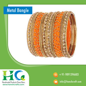 Acrylic Chuda <b>Bangle</b> Set Studded for Girls & Women Indian Metal <b>Bangle</b> Set - Product Image 4