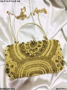 Sac de soirée de créateur ethnique artisanal style pochette - Product Image 2