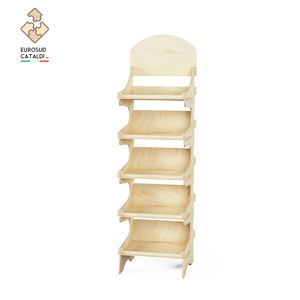 Incredibile mostra in legno Made in Italy betulla altezza 175 cm per negozi e supermercati - Product Image 2