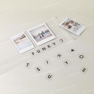 2022ยอดขาย HK การออกแบบสิทธิบัตรที่มีคุณภาพสูงอะคริลิสก์ท็อปกระดานข้อความที่มี Instax กรอบ - Product Image 4