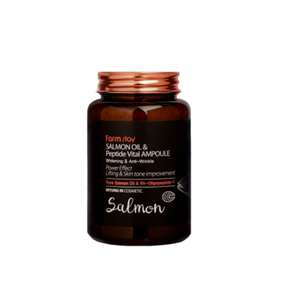 เซรั่มบำรุงผิวหน้า FARMSTAY Salmon Oil Peptide Vital Ampoule 250 มล. จากเกาหลี ช่วยเติมความชุ่มชื้น ลดเลือนริ้วรอย ต่อต้านริ้วรอย ฟื้นฟูผิวให้กระจ่างใส และเพิ่มความยืดหยุ่น - Product Image 1