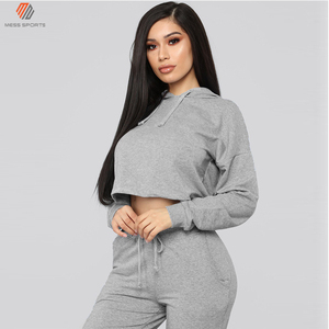 Nouvel ensemble décontracté pour femme : survêtement de sport taille haute avec pantalon de jogging et crop top pour la gym - Product Image 4