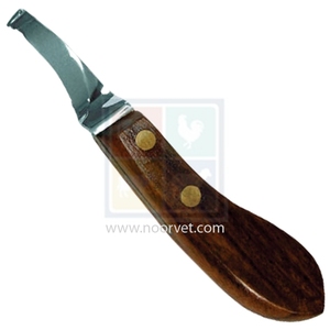 Instrumento veterinario de acero J2 más vendido, herramientas profesionales de herrador con mango de madera, cuchillo para pezuña de ganado de alta calidad - Product Image 1