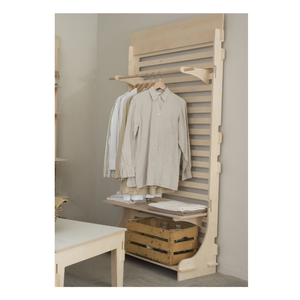 Top Made in Italy interblocco personalizzabile 30cm ad incastro ganci in legno per Display a parete - Product Image 4