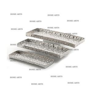 Lot de 3 plateaux de service alimentaire de différentes tailles pour la maison, l'hôtel et le restaurant. Plateau de service au chocolat en Inde. - Product Image 2