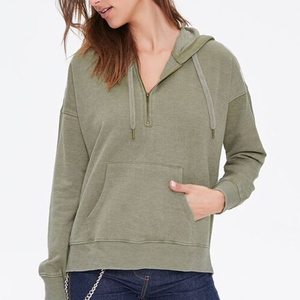 New Smart Green Long sleeve Sports Style Crop Top for women 100% cotton for exercise - Product Image 2