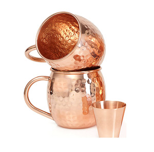 Vente chaude meilleure qualité en gros cuivre Mule tasses martelé Moscou Mule tasse ensemble tasse de haute qualité de fabricant indien - Product Image 4