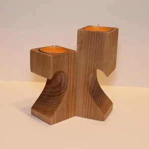 <span class=keywords><strong>Bougeoir</strong></span> en bois rustique en forme de cœur, cadeau de mariage, pour la saint-valentin, décoration de maison - Product Image 5