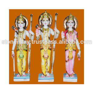 Estatua de Ram Laxman Sita en Mármol Indio - Product Image 1