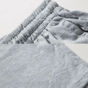 Pantalones cortos de algodón con bolsillos para gimnasio, color gris, para correr - Product Image 6