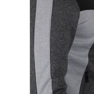 Traje de gimnasio con cremallera completa y bolsillos, conjunto de chándal de bloque de color, chaqueta y fondo para trotar, 2 piezas - Product Image 5
