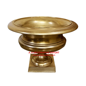 แจกันดอกไม้โลหะทันสมัย ตกแต่งสวนในร่ม คุณภาพสูง ทำด้วยมือ น้ำหนักเบา แจกันตั้งโต๊ะ จัดส่งรวดเร็ว - Product Image 1