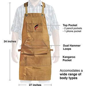 Delantales de trabajo de seguridad, cuero de vaca - Product Image 2