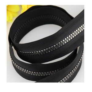 Wholesale Auto-Lock Open-End Zipper Roll Durable Big Teeth Nylon/Plastic/Metal Resin Material for Shirts Pants Home Textiles - Product Image 1