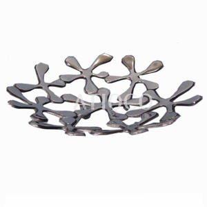 Flamme Élégant En Aluminium En Métal Plateau De Service Table Ware Fruits et Bonbons Bol Plats Et Assiettes - Product Image 6