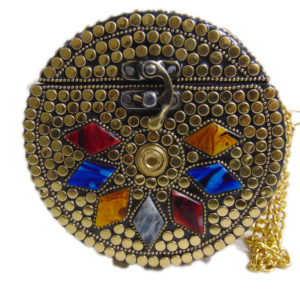 Embellished Classic Clutch Handmade Brass Metal Purse Clutch Evening Bag - Product Image 1