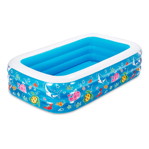 <span class=keywords><strong>Piscine</strong></span> gonflable sur le thème de l'océan, durable, résistante aux perforations, piscines pour enfants, jeux d'eau en plein air, jardin, cour - Product Image 4