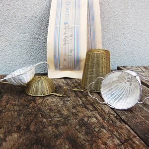 Silver Plated Metal Wire Hand Woven Tea <b>Strainer</b> Basket <b>With</b> Handle for Loose Leaf <b>Teapot</b> Filter Steeper Handmade - Product Image 4