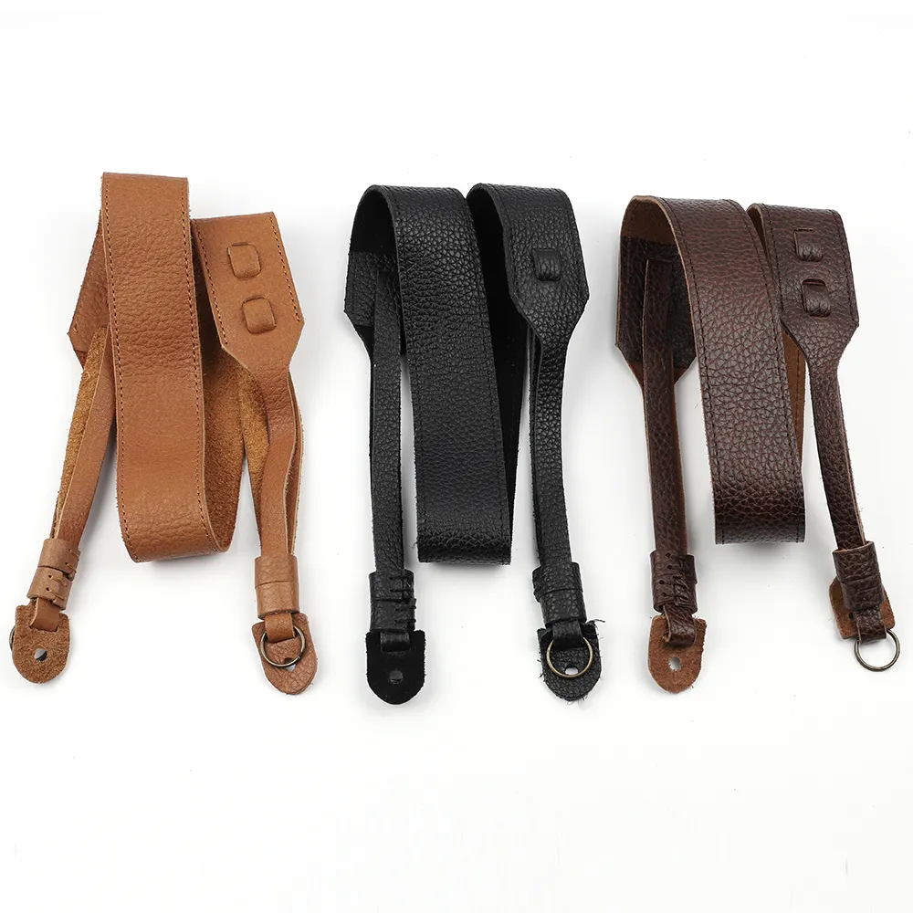Universal Adjustable Soft Genuine Leather Camera Shoulder Neck Strap Camera Belt Cameras Strap Accessories Part