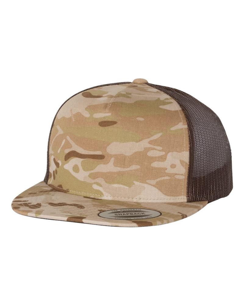 Плоская кепка-тракер для купюр камуфляжная