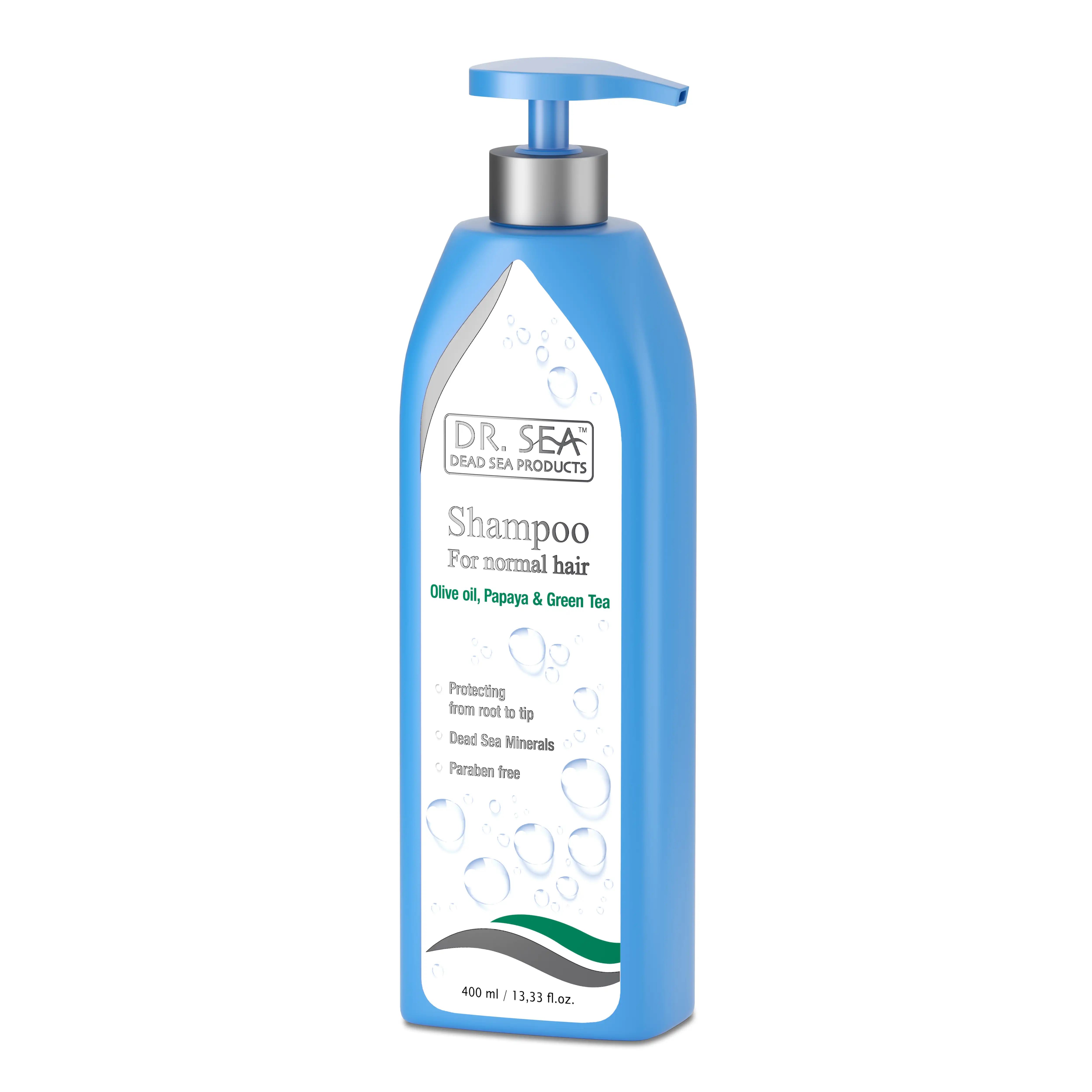 Olivenöl Papaya Grüner Tee Erwachsene Private Label Shampoo Täglich Weiblich Schnelle Lieferung Anti Haarausfall Feuchtigkeit spendend 400 ml