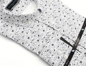 Fashionable Casual <b>Floral</b> Printed Poplin Breathable <b>Shirts</b> <b>for</b> <b>Men</b> - Product Image 2
