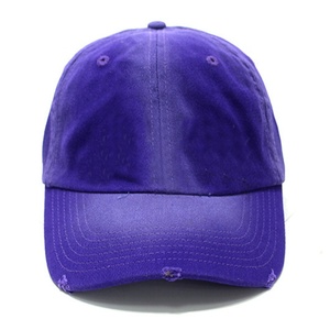 Gorra de béisbol de nivel superior púrpura para hombres y mujeres Gorra bordada de algodón - Product Image 2