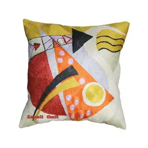 Red modern art red Picasso designer handmade cushion cover