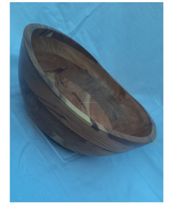 Bol de service en bois d'acacia fait à la main de haute qualité avec cuillère écologique pour hôtels et restaurants avec couvercle durable - Product Image 4