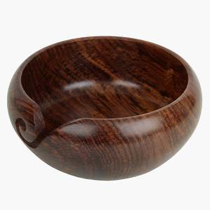 Cuenco de hilo de madera Extra grande, hecho a mano, con diseño elegante, CHWB06 - Product Image 2