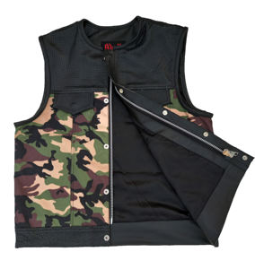 Nouvelle saison hommes moto cuir gilet hiver sécurité corps Protection pour course à la mode tissé tissu motard gilet - Product Image 3