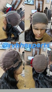 Perruque Lace Closure wig naturelle loose Wave, 100% cheveux humains vierges, vente en gros - Product Image 3