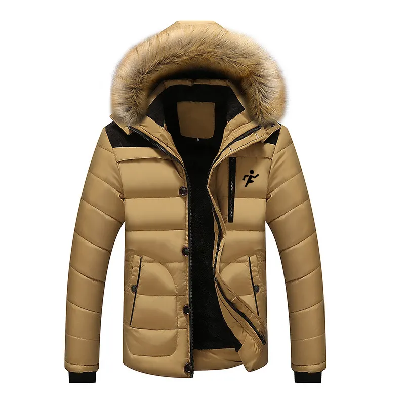 Chaquetas de lana con capucha para hombre, abrigos cálidos, Parkas informales gruesas de invierno, nuevo estilo