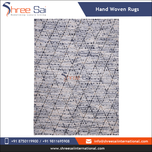 Las más nuevas tendencias de fabricación de calidad superior de primera calidad de la mejor calidad 100% algodón diseño geométrico alfombras tejidas de estilo moderno ecológicas - Product Image 2