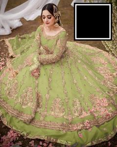 ชุดเดรสยาวผ้าเน็ตปักลายอินเดีย-ปากีสถาน ขายดีปี 2021 ผ้าไหมวิสโคสผสมเรยอน ซัลวาร์ คามีซ ล่าสุด ปักลายอย่างหนัก - Product Image 1