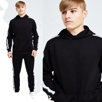 Doble Color de chándal para correr ropa de suéter gimnasio poliéster pantalón desgaste de la pista - Product Image 3