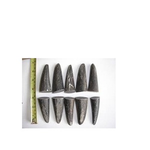 Rouleau de corne du marbré, 2 pièces de couleurs, de forme ronde, noir et marron naturel, pour sceau et timbres - Product Image 5