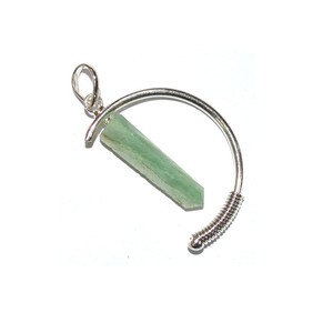 Best Saler of Green Aventurine Pencil Pendant : Green Aventurine Pencil Pendant for Sale - Product Image 1