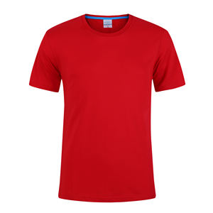 Color sólido Amarillo High Crew Camiseta Gimnasio Camisa de manga regular Cuello redondo Deportes Diseño de verano Camiseta de gran tamaño - Product Image 5