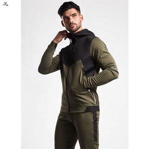 Survêtement pour hommes, ensemble deux pièces, personnalisé, fermeture éclair, coupe ajustée, Polyester, tenue de Jogging, vente en gros - Product Image 6