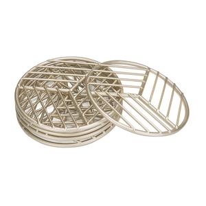 Trending Design Iron <b>Glass</b> Coaster Set Superior Quality Round Shape <b>Table</b> Top Cup <b>Glass</b> Coaster Set For Sale - Product Image 3