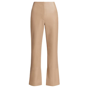 Pantalones de cuero genuino para mujer totalmente personalizados, mezcla perfecta de sofisticación de estilo y comodidad para una declaración de moda elegante - Product Image 1