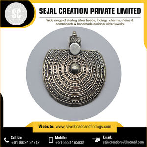 Nouveau Design Vente Chaude Pendentifs En Argent Sterling 925 avec Diamant et Jade Plaqué Argent pour Cadeau Bijoux De Mode Designer Pendentif - Product Image 4