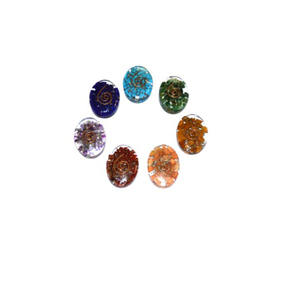 ชุดหินอาเกตพลังงานออร์กอน รูปวงรี สำหรับป้องกันคลื่นแม่เหล็กไฟฟ้า  ตามหลักฮวงจุ้ยและจักระ - Product Image 1