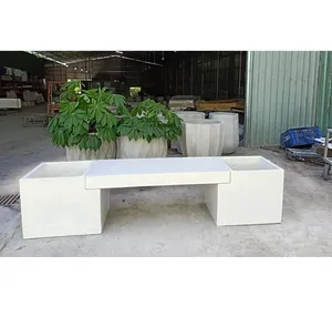 Wholesale 2mt High Quality Lightweight Concrete Multipurpose Bench and Pot from Vietnam for Nursery Planting