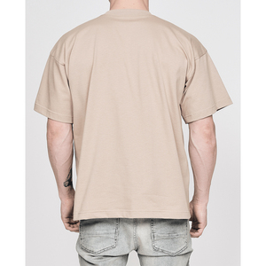 Venta al por mayor 100% algodón hombres camiseta de gran tamaño Impresión de logotipo personalizado proveedor de algodón orgánico con patrón sólido - Product Image 3