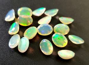 Opale éthiopienne naturelle ovale 3x4mm à 6x8mm, de qualité supérieure, ovale à facettes - Product Image 3